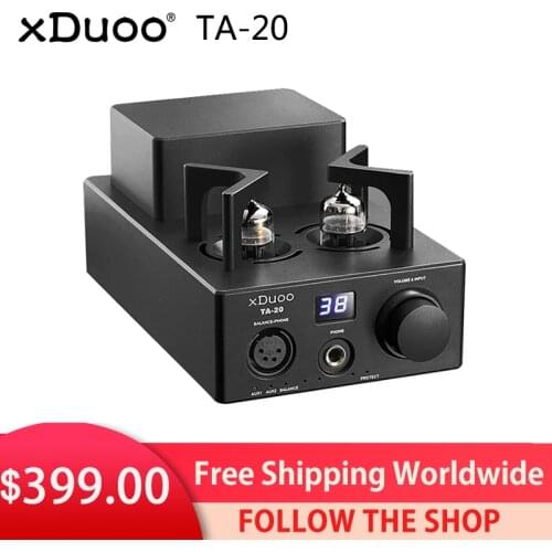 XDUOO TA-20 HIFI High Performance Balanced Classical 12Au7 Tube stereo audio headphone Amplifier with XLR AUX