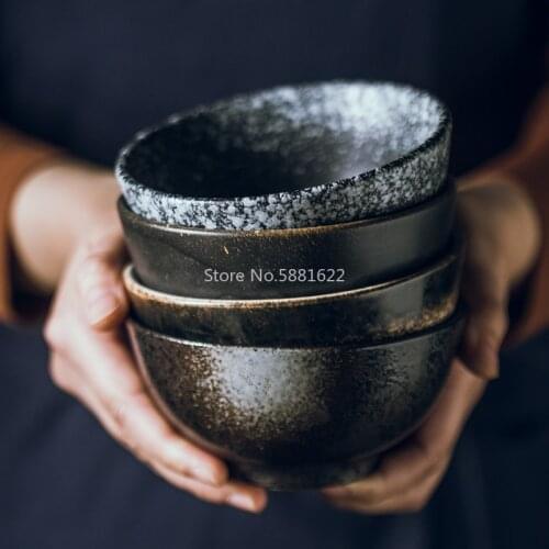 Japanese ceramic household rice bowl Sushi Salad breakfast bowl Hotel kitchen tableware