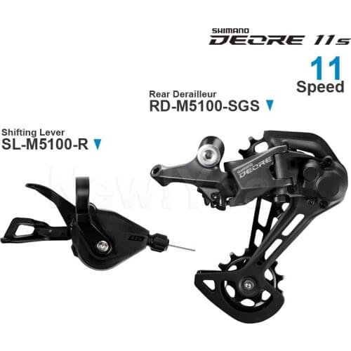 SHIMANO DEORE M5100 M5120 11v Groupset Shifter Rear Derailleur - SHIMANO SHADOW RD+ - 1x11-speed Original parts for MTB bike