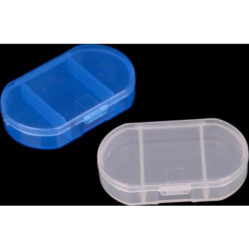 1pc Mini 3 Grids Container Tablet Sorter Box Mini Medicine 7 Day Weekly Storage Pill Case Organizer Container Tool