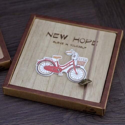 1pcs Creative Wood Notepad Notebook Diary Book Gift Delicate Hard Surface Copy Personalized Birthday Gift