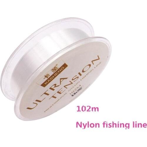 102m Nylon Fishing Line Transparent Silky Fishing Line Strong Tensile Force Nylon Fishing Line