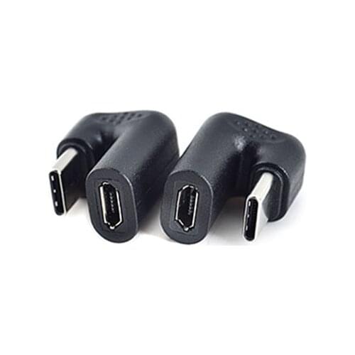 180 Degree U-shaped Angled USB 3.1 Type C Male to Micro 5P Female USB-C Converter Adapter For Xiaomi Android Phone Tablets