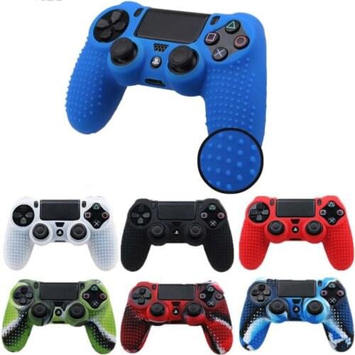 200pcs New Style Silicone soft Cover Skin Case Protective Anti-slip Case for Sony PlayStation 4 PS4 DS4 Pro Slim Controller