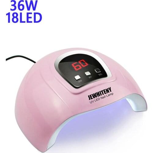 36W Nail Dryer for Nail Gel UV Lamp for Manicure Drying Gel Nail Polish LED Nail Lamp With 3 Timing Display Nail Art Lamp USB