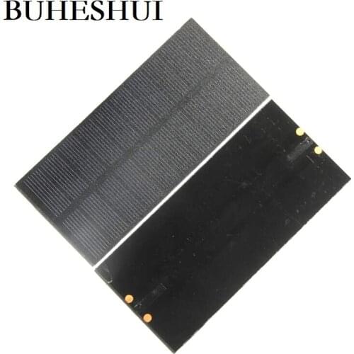 BUHESHUI 260MA 5V Monocrystalline Solar Cell Module DIY Solar Panel Charger For 3.7v Battery Light Education 131*61MM 5pcs
