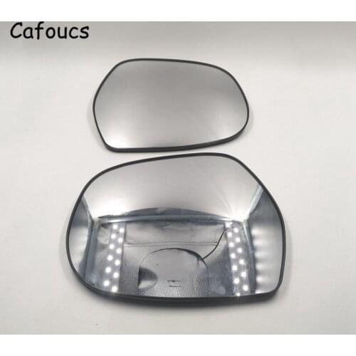 Cafoucs Car Mirror Glass For Toyota Land Cruiser Prado Rear View Mirror 2002-2009 Accessories