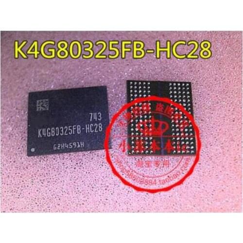 Free shipping 5PCS K4G80325FB-HC28 BGA