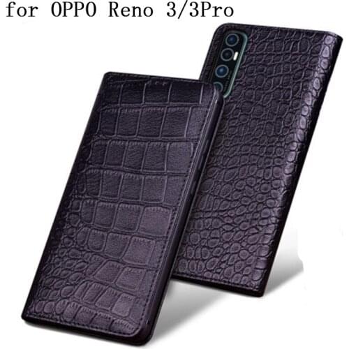 New Arrival Fashion Crocodile Case for Oppo Reno 3 Pro Luxury Genuine Leather Phone Skin Cover for OPPO Reno 3Pro Reno3 Shell
