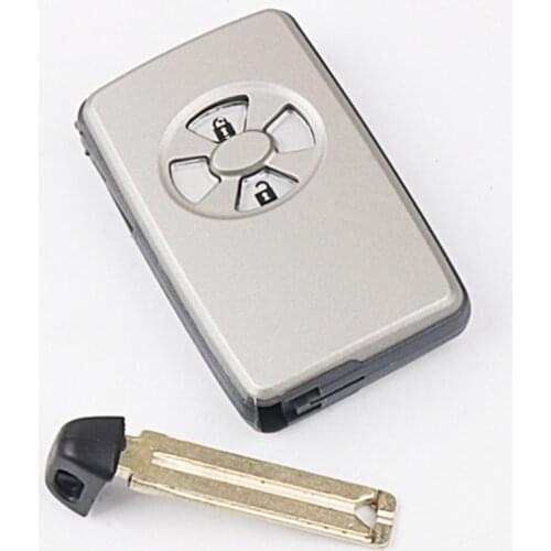 DAKATU New 2 Button Smart Remote Key Fob Shell for TOYOTA RAV4 Vitz Ractis Replacement Keyless entry Fob Case Cover