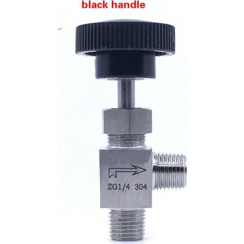 Needle valve Adjustable Right angle 1/8" 1/4" 3/8" male female thread Flow Control shut off crane needle valve