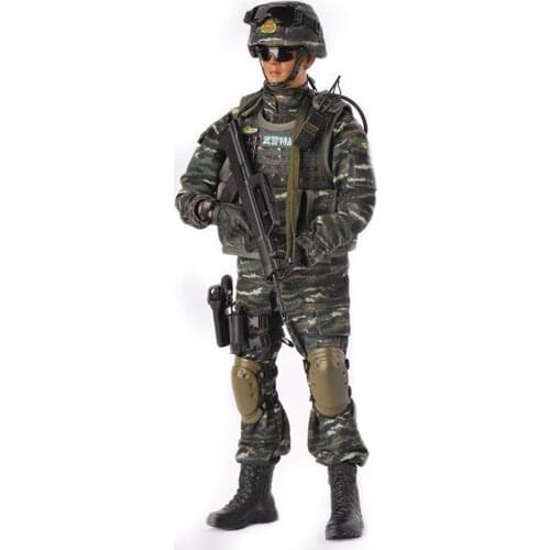 Simulation of Chinese Armed Police Peace Mission 1/6 Movable Soldier Model Collect hobby toys