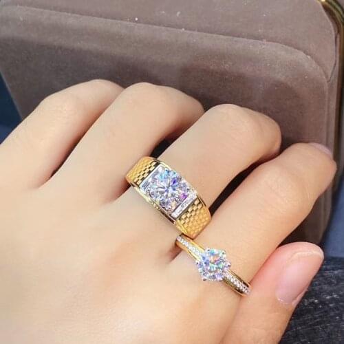 New exquisite sparkling moisanite ring for men women valentine ring 925 sterling silver birthday gift shiny better than diamond