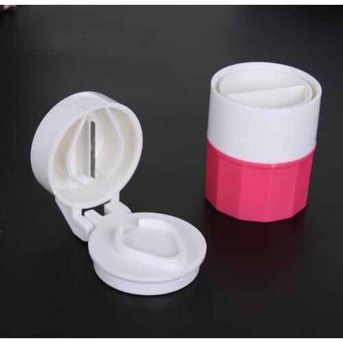 4 Layer Pill Box Cutter Medicine Crusher Grinder Splitter Tablet Cutter Divider Storage Case Pill Box Cutting Tablets
