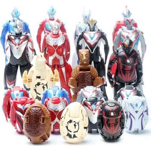 New Mini Ultraman monster Altman Eggs Robot Toy Action Figures Super Wing Transformation Toys For Children Gift Joint Can Move