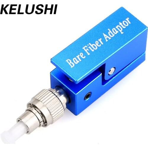 KELUSHI Retail Cheap New FC Bare Fiber Adapter Square Single-mode bare Fiber end Face Detector Test for cleaning Coupling Flange