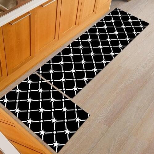Zeegle Rectangle Kitchen Carpet Living Room Foot Rug Anti-slip Bathroom Floor Rug Hallway Decoration Carpet Kids Room Play Mat
