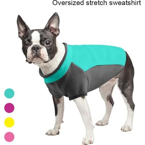 Super Stretch Fleece Dog Clothes For Small Medium Dogs Winter Puppy Sweatshirt Pet Dogs Costume Warm Jacket Coat Outfit Vest