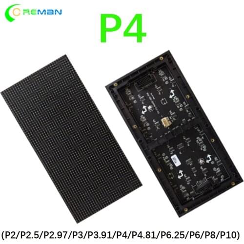 Led display board p4 64*32dots led module pantallas video p4 outdoor led advertising screen module price