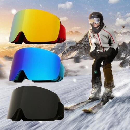 Perfect Matching Anti-scratch Frameless Design Comfortable Skiing Goggles for Men