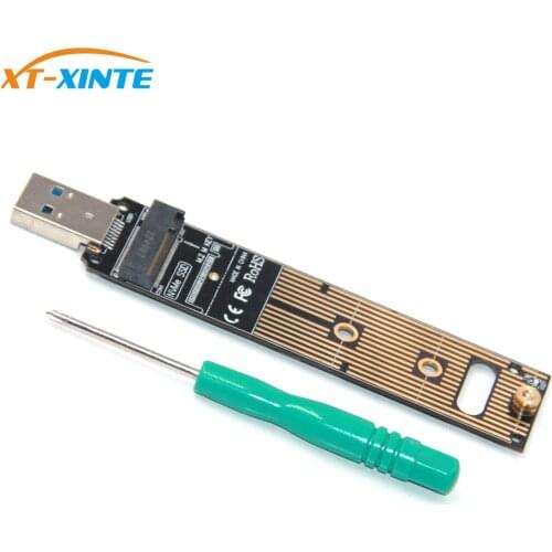 XT-XINTE NVMe to USB Adapter LM908 USB3.1 Type-C TO NVMe PCBA M-Key M.2 PCI-E Adapter Card 10GBps w Silicone Sheet