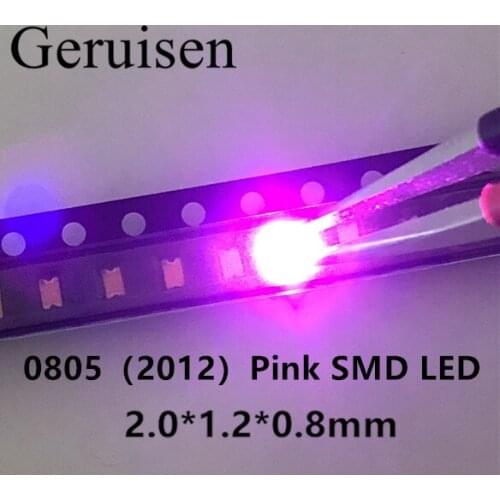0805 2012 SMD/SMT Surface Mount Pink Ultra Bright LED SMD Light Emitting Diode LED Diode Lamp 6000PCS