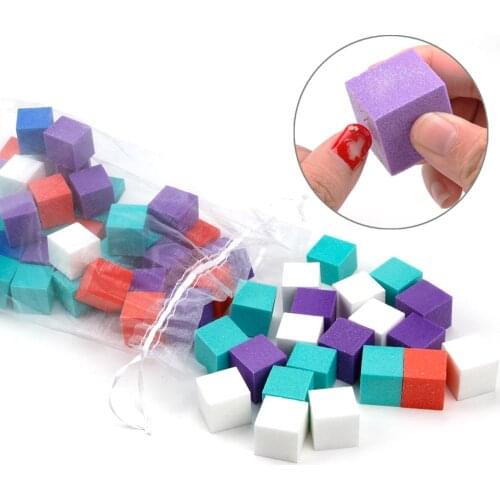 1 Bag Nail File Buffer Mini Irregular Colorful Sanding Sponge Polishing Grinding Nail Art Manicure Salon Blocks DIY Nails Tool