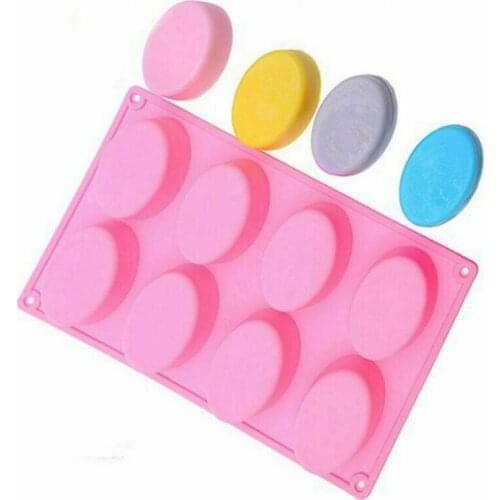 1pcsMulti-function Soap Molds Handmade Craft Soap Making Oval Pudding Candy Mold