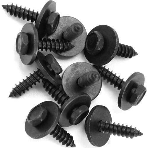 10pcs Car 4.8x19mm Self-Tapping Screws Auto Fastener Clip for Mercedes Benz W211 W203 W204 W124 AMG W202 W212 W220 W205 W176