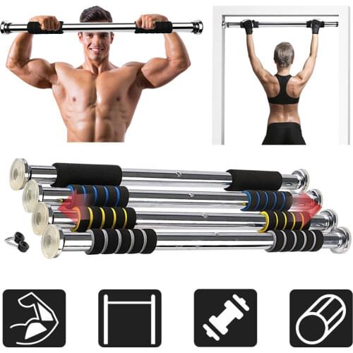 100kg Door Horizontal Bars 60-100cm Steel Adjustable Training For Home Gym Workout Sport Fitness Pull Up Bar Equipment Home gym