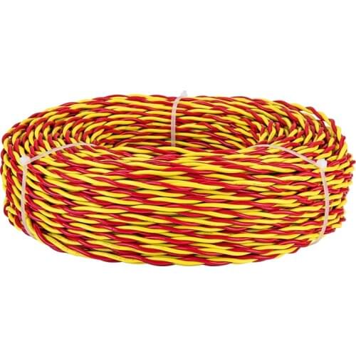 20M Household Electrical Wires Lamp Line RVS Cable 1.5mm 2.5 mm 2 Cores Copper Clad Aluminum Soft Wire Twisted Pair 2 Core Cord