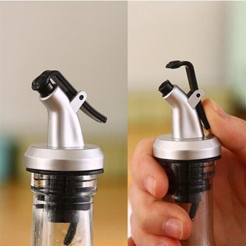 3Pcs Oil Bottle Stopper Lock Plug Seal Leak-proof Food Grade Rubber Nozzle Sprayer Liquor Dispenser Wine Pourer Kitchen Bar Tool