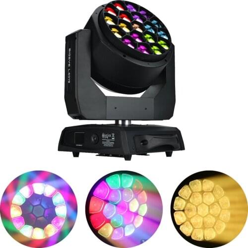 Big Bee Eye 19X40W RGBW 4IN1 LED Moving Head Light Wash Beam Point Control DMX512 DJ Disco Light Party Music Club Stage Lights