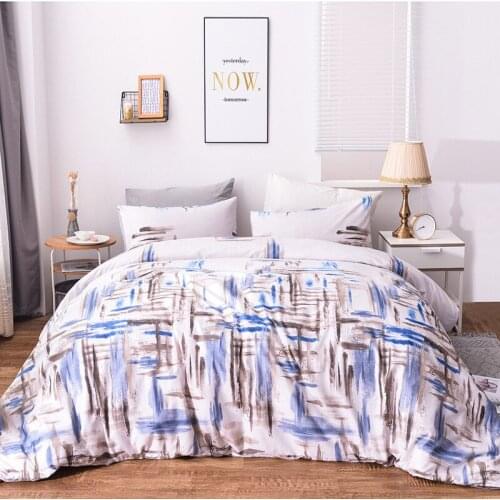 Classic Bedding Set 5 Size White Blue plant flower pattern Summer Home 3pcs/Set Duvet Cover,pillow case there are no sheets