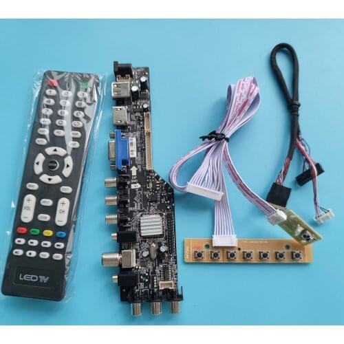 Kit For LP133WH1-TLB1/LP133WH1-TLA1 VGA LED HDMI-compatible digital WLED DVB-T remote controller board 1366X768 TV USB AV 40pin