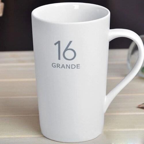 Brief Coffee Cup Solid Color Coffee Mug Matt White 3oz 12oz 16oz 20oz for choice