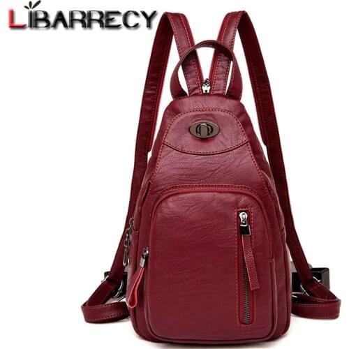 Женские кожаные рюкзаки Libarrecy China At AliExpress