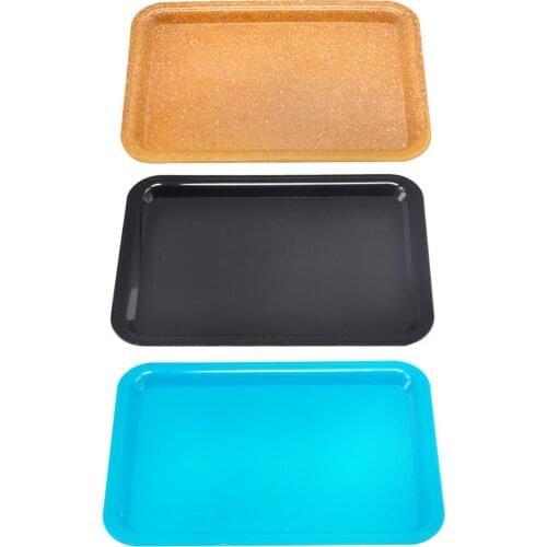 178x121mm Small Size plasticl Tobacco Tray Weed Herb Spice Rolling Trays DIY Smoking Accessories Storage Tray
