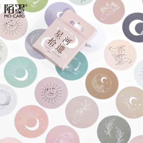Moon Vintage Series Cute Boxed Kawaii Stickers Planner Scrapbooking Stationery Japanese Diary Stickers