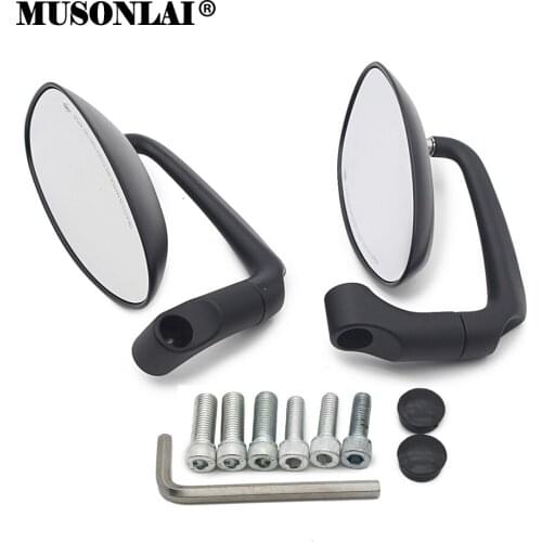Motorcycle CNC Rear View Side Mirrors 8mm 10mm M8 M10 Universal Rearview Mirrors for Harley Cruiser Chopper Touring