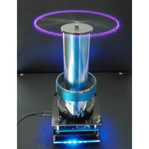 Music Tesla Coil Plasma Loudspeaker with Music Tesla Coil US plug