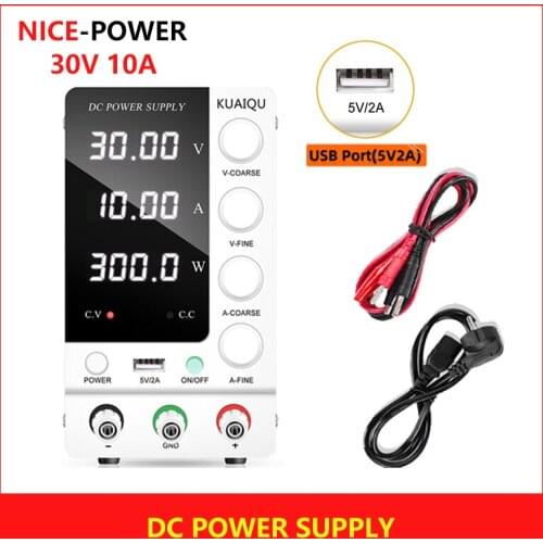 Newest USB Power Supply Adjustable Source 30 v 10a DC Laboratory Power Supply 60V 5A Switching Power Supply for phone PC Repair