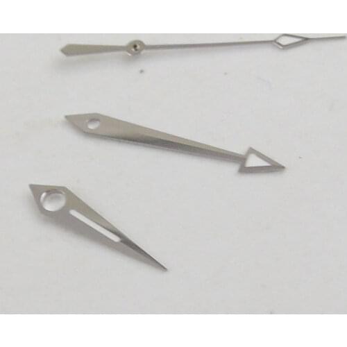 New Silver White stainless steel Watch Hands Needles Fit For ETA 2824 Automatic Movement Mens Watch Points High Quality hands