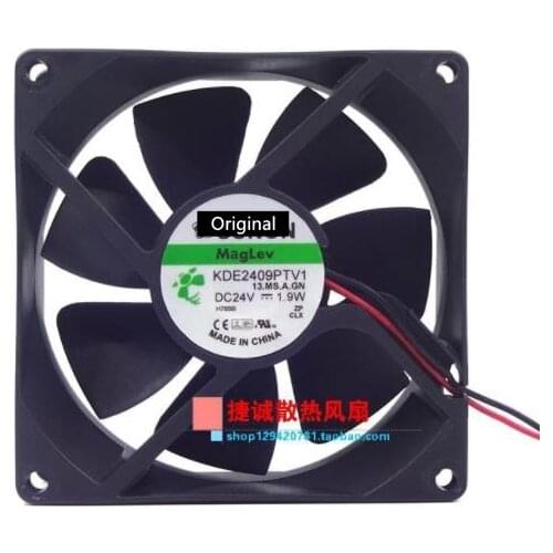 Original 100% working fan KDE2409PTV1 9225 9CM 92 * 92 * 25MM 24V 1.9W cooler