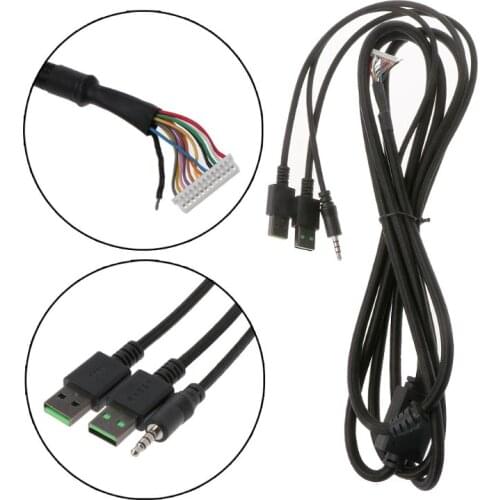 Durable Nylon Braided Line USB Mechanical Keyboard Cable Replacement Wire for Razer BlackWidow Chroma Mechanical Keyboard