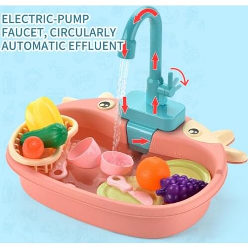 Detachable Plastic Educational Rotatable Automatic Kitchen Supplies Toy for Gifts