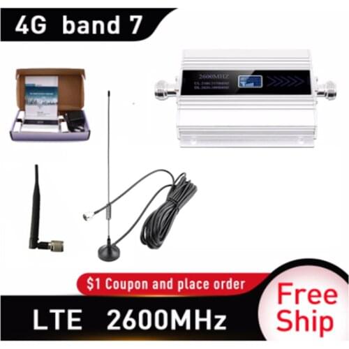 Special offer Mini BOOSTER 2600mhz LTE 4G cellular signal booster band 7 mobile phone network repeater amplifier