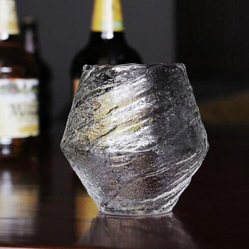 Japanese Handmade Hammered Whiskey Glass Heat-resistant Juice Cup Liquor Whisky Crystal Wine Glass TY53