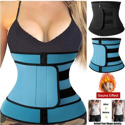 Women Workout Waist Trainer Corset with Adjustable Straps Neoprene Sauna Sweat Belt Weight Loss Compression Trimmer Body Shaper