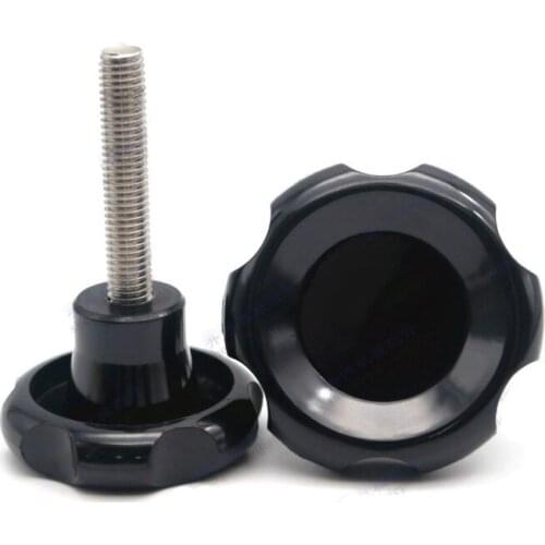 1pcs M16 stainless steel ripple glue head fixed hand screw hexagon plastic handle adjustable lock tight bolt 25mm-100mm long